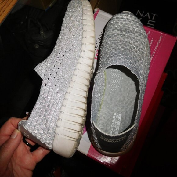 9M SKECHERS GO WALK SMART TWILIGHT SILVER - Picture 10 of 13